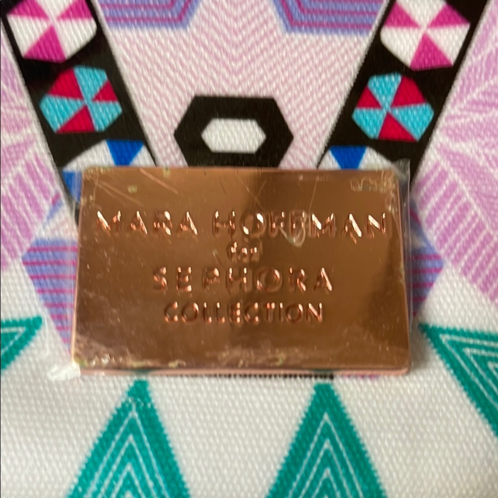NWOT Mara Hoffman For Sephora Collection Zippered Multicolored Foldover Bag! - Picture 12 of 13